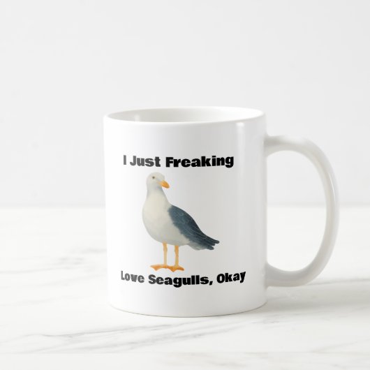 Funny Bird Lover Gift, Niedliche Seagull Tasse für (Rechts)