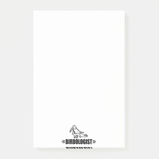 Funny Bird Lover Post-it Klebezettel (Vorderseite)