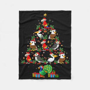 Funny Bird Lover Xmas Lichter Weihnachten Weihnach Fleecedecke