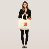 Funny Bird Message - Just Dance for Liebe 1 Jumbo Stoffbeutel (Vorderseite (Model))