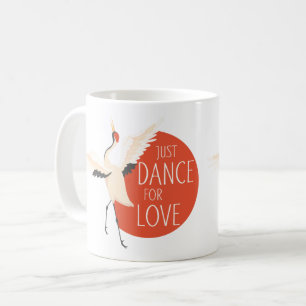 Funny Bird Message - Just Dance for Liebe 1 Kaffeetasse