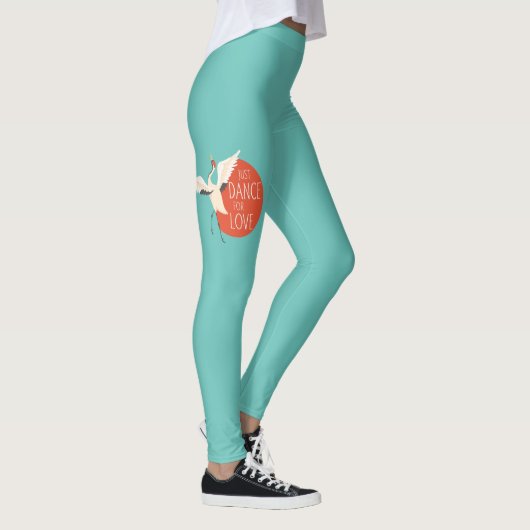 Funny Bird Message - Just Dance for Liebe 1 Leggings (Rechts)