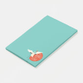 Funny Bird Message - Just Dance for Liebe 1 Post-it Klebezettel (angewinkelt)
