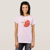 Funny Bird Message - Just Dance for Liebe 1 T-Shirt (Vorne ganz)