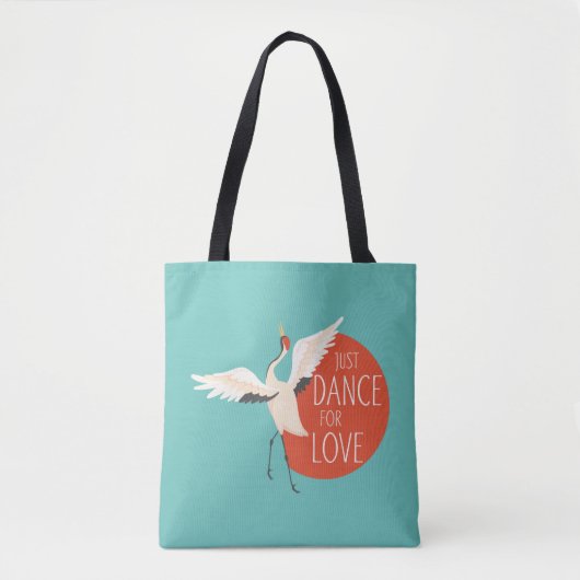 Funny Bird Message - Just Dance for Liebe 1 Tasche (Vorderseite)