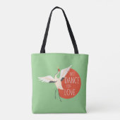 Funny Bird Message - Just Dance for Liebe 1 Tasche (Rückseite)