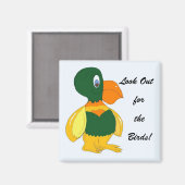 Funny Bird mit Big Beak Magnet (Vorderseite/Rückseite)