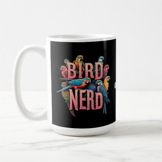 Funny Bird Nerd Design für Vogelbeobachter und Lov Kaffeetasse (Links)