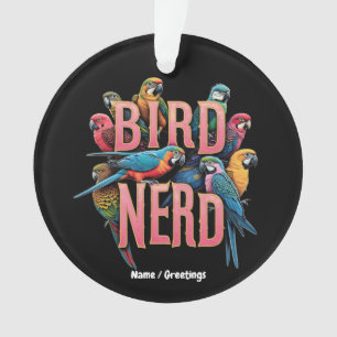 Funny Bird Nerd Design für Vogelbeobachter und Lov Ornament