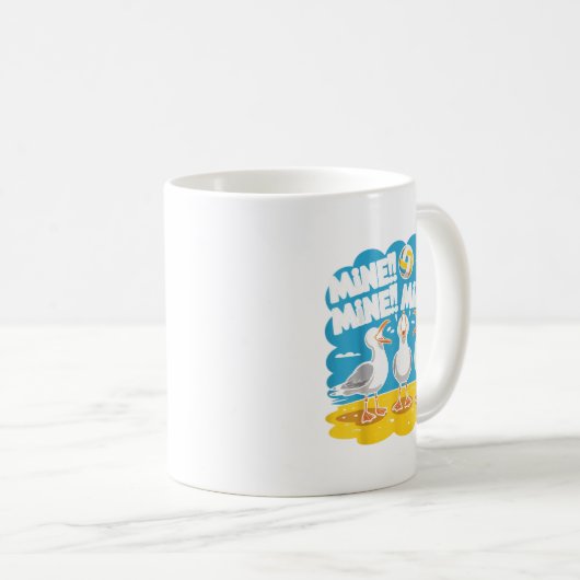 Funny Bird Pielen Volleyball Mine Game Day Vibes Kaffeetasse (VorderseiteRechts)