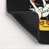 Funny Bird Playing Volleyball Mine Game Day Beach  Mousepad (Ecke)