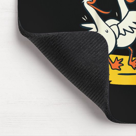 Funny Bird Playing Volleyball Mine Game Day Beach  Mousepad (Ecke)