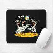 Funny Bird Playing Volleyball Mine Game Day Beach  Mousepad (Mit Mouse)