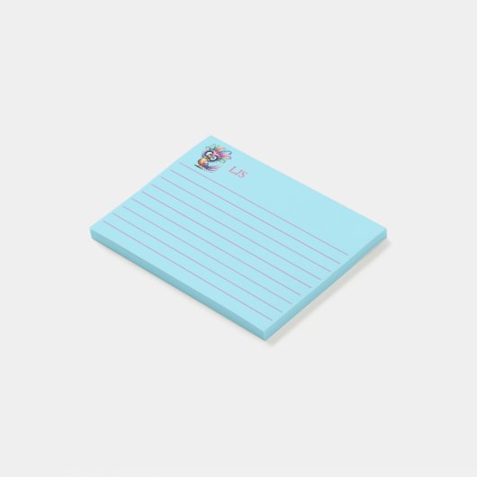 Funny Bird Post-it Klebezettel (angewinkelt)