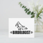 Funny Bird Postkarte (Stehend Vorderseite)