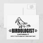 Funny Bird Postkarte (Vorne/Hinten)