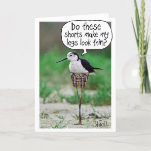FUNNY BIRD SHORD Card oder Geschenk Karte