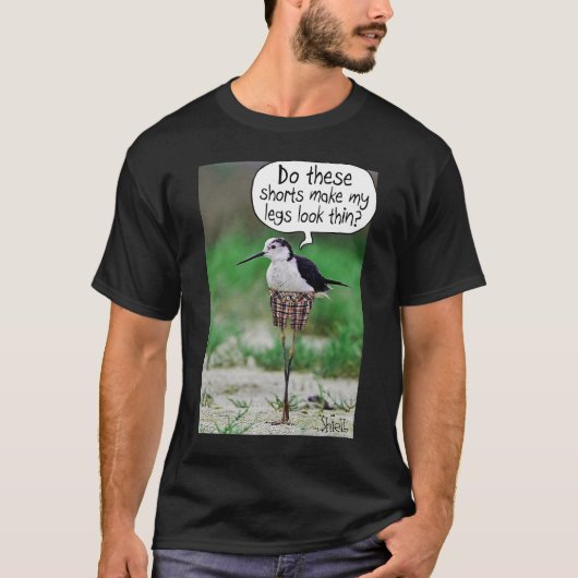 FUNNY BIRD SHORD Card oder Geschenk T-Shirt (Vorderseite)