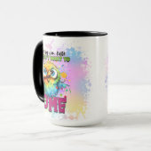 Funny Bird Sorry, dass ich zu spät bin Tasse (Vorderseite Links)
