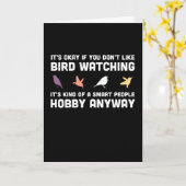 Funny Bird Watching Geschenk für Vogelbeobachtung Karte (Gelbe Blume)