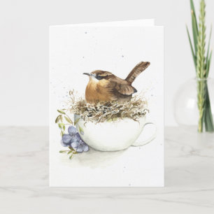 Funny Bird wird ältere Happy Birthday Card Karte