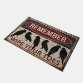 Funny Bird Zuhause Doormat, Bird Lover Mat Geschen Fußmatte (Schrägansicht)