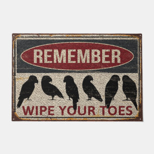 Funny Bird Zuhause Doormat, Bird Lover Mat Geschen Fußmatte