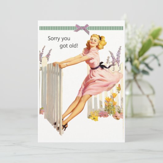 Funny Birday Card für sie (Stehend Vorderseite)