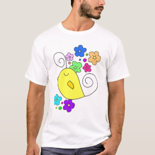 Funny Birdies Design Comedy Films Vintag Bye-Bye T-Shirt