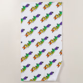 Funny Birds Beach Handtuch (Vorderseite)