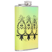 Funny Birds Cartoon-56456 Flachmann (Rechts)