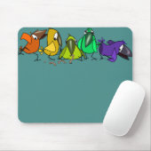 Funny Birds Mousepad (Mit Mouse)