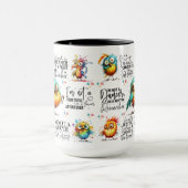 Funny Birds Quotes Tasse (Zentrum)
