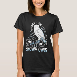 Funny Birds Snowy Owl Niedlicher Tiere T-Shirt