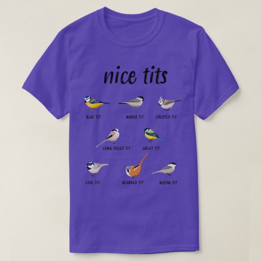 Funny birdwatching gift for birder bird nerd amp b T-Shirt (Design vorne)
