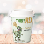 Funny Birthday 3d Boy with Dinosaur Theme Pappbecher