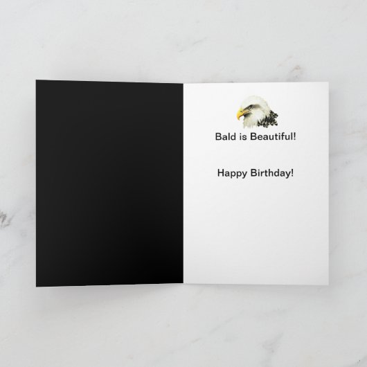 Funny Birthday, Bald ist schön Bald Eagle Karte (Innenseite)