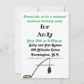 Funny Birthday Barbecue Party Einladungen (Rückseite)