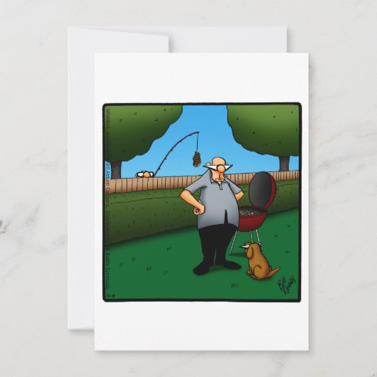 Funny Birthday Barbecue Party Einladungen (Vorderseite)