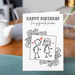 Funny Birthday Boyfriend zu meiner Lieblingsperson Karte