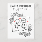 Funny Birthday Boyfriend zu meiner Lieblingsperson Postkarte (Vorderseite)