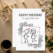 Funny Birthday Boyfriend zu meiner Lieblingsperson Postkarte