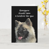 Funny Birthday Brother Dog Animal Spaß Karte (Gelbe Blume)