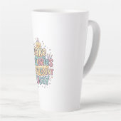 Funny Birthday Cake - Calories Don't Count Today Milchtasse (Rechte Ecke)