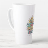 Funny Birthday Cake - Calories Don't Count Today Milchtasse (Linke Ecke)