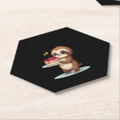 Funny Birthday Cake mit Sloth Kostüm für Jungs und Untersetzer (angewinkelt)