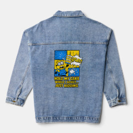 Funny Birthday Cake Platsch-Minion Humorvoll Jeansjacke