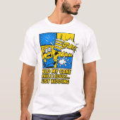 Funny Birthday Cake Platsch-Minion Humorvoll T-Shirt (Vorderseite)