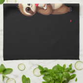 Funny Birthday Cake with Sloth Costume for Boys an Geschirrtuch (Gefaltet)