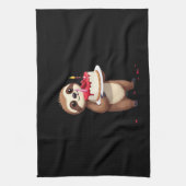 Funny Birthday Cake with Sloth Costume for Boys an Geschirrtuch (Vertikal)